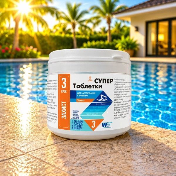 Комплект химии для запуска бассейна 5 в 1 для бассейна WWW Super Kit Универсальный набор для бассейна 56885 фото