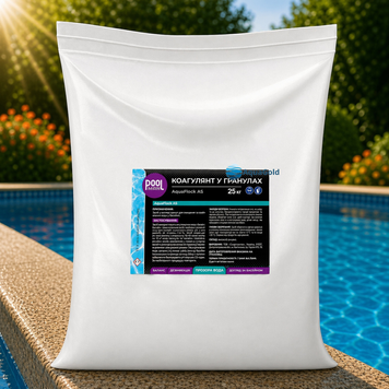 Коагулянт флокулянт проти каламутності у воді PoolMan 25 кг у гранулах FlokGranul-25 фото