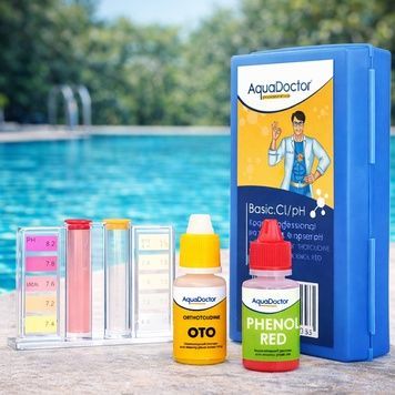Капельный тестер для басейна для измерения свободного хлора и pH PhenolRed AquaDoctor Basic Cl/pH 40188 фото