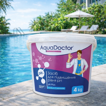 Засіб для підвищення рівня pH Aquadoctor ph Plus 4кг в гранулах Туреччина 2497 фото