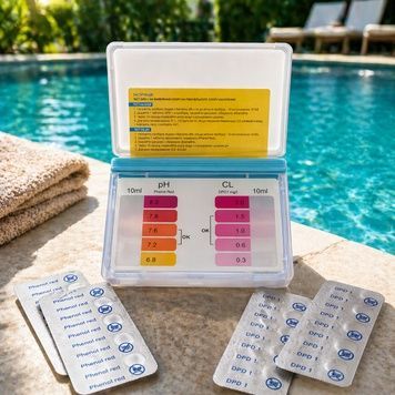 Таблеточный тестер для бассейна AquaDoctor Box Cl/pH, 20 тестов &mdash; измерение хлора и pH 42185 фото