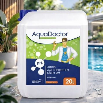 Рідкий засіб для зниження рівня pH Aquadoctor pH Minus HL 20 л Сірчана 35% 17453 фото