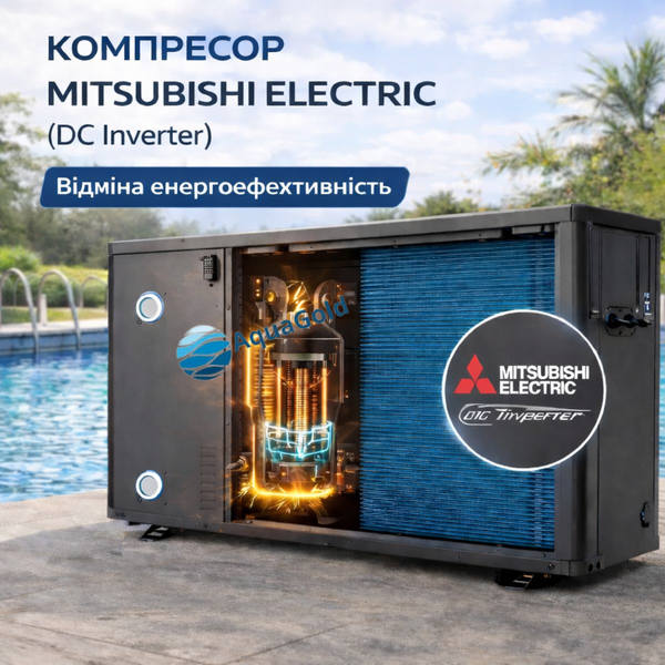 Инверторный тепловой насос для бассейна Aquajoy Model A 13 (13.1 кВт) 41518 фото